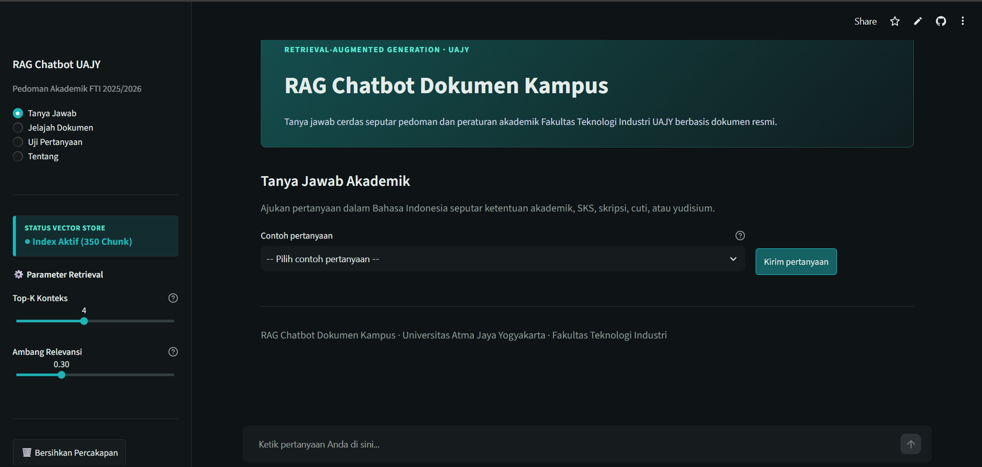 UAJY Academic Document RAG Chatbot